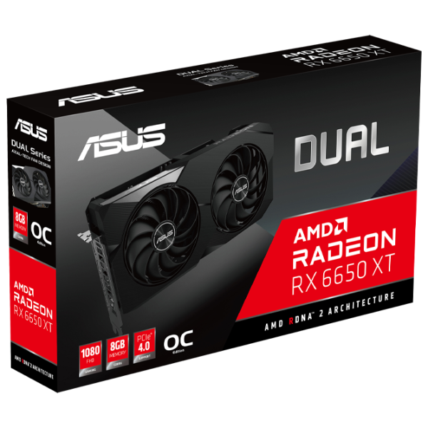 Placă video Asus Radeon RX 6650 XT Dual OC PCI Express x16 4.0 / 8 GB photo 8 Placă video Asus Radeon RX 6650 XT Dual OC PCI Express x16 4.0 / 8 GB photo 8