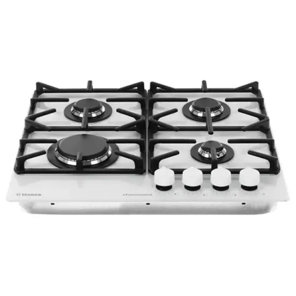 Plită încorporabilă pe gaz Hansa BHKS6515516 Sticlă călită/ White photo 3
