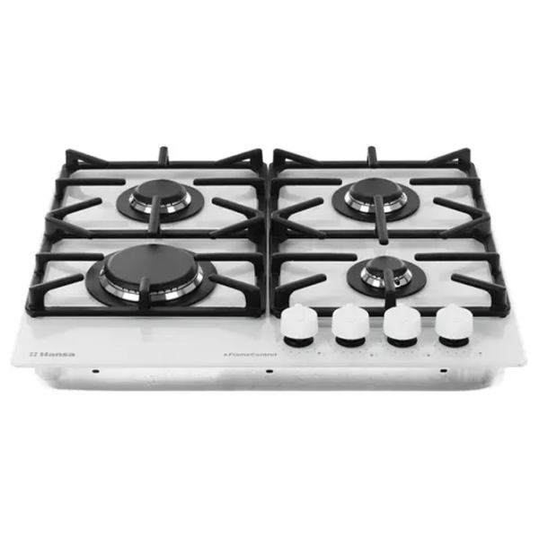 Plită încorporabilă pe gaz Hansa BHKS6515516 Sticlă călită/ White photo 3