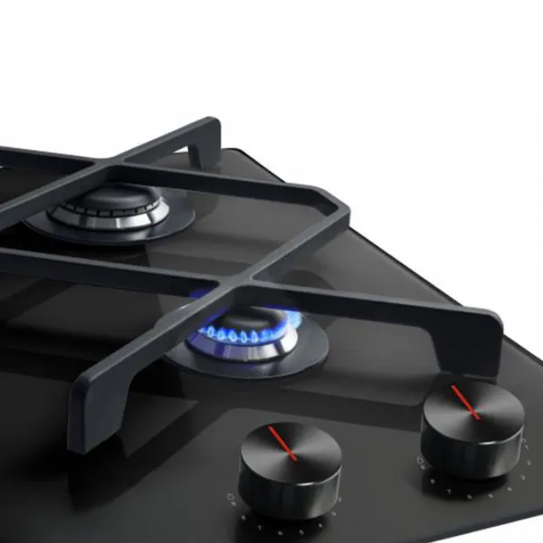 Plită încorporabilă pe gaz Hansa BHKS632590 Sticlă călită/ Black photo 4