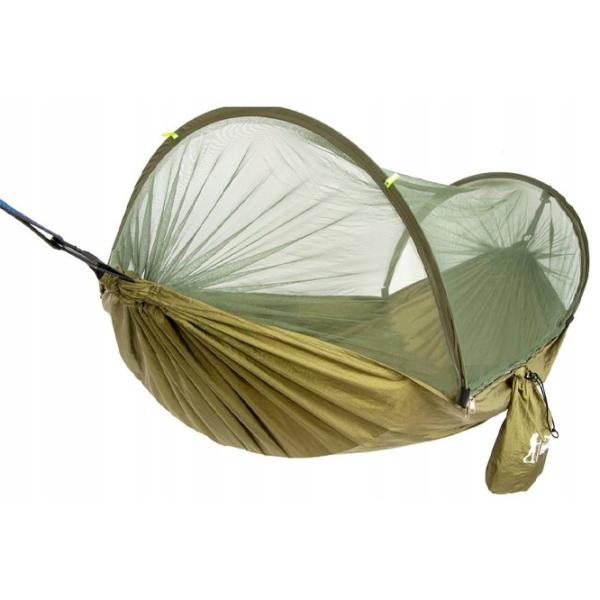 Гамак Royokamp Tourist Hammock+Mosquito 180 кг/ Нейлон/ Хаки photo 2