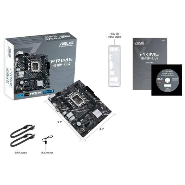 Placă de bază Asus PRIME H610M-K mATX/ Intel H610 photo 6 Placă de bază Asus PRIME H610M-K mATX/ Intel H610 photo 6