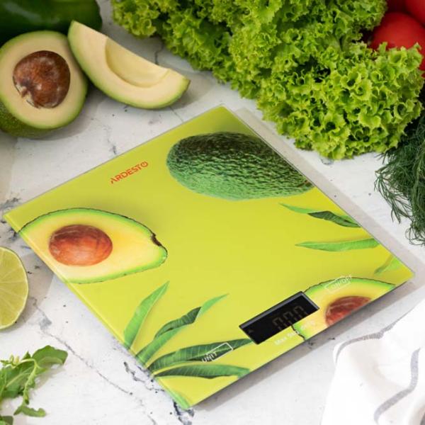 Cântar de bucătărie Ardesto SCK-893 AVOCADO Multicolor photo 9