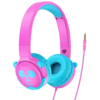 Căști Hoco W31 Pink Cu fir/ Pentru copii photo 2