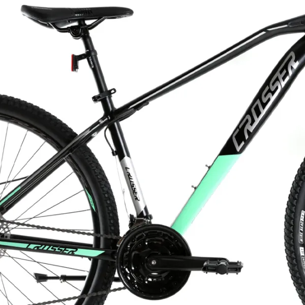 Bicicletă Crosser Jazzz 29" 17" Aluminiu/ Black Green photo 3