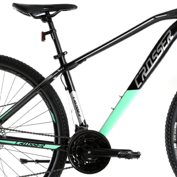 Bicicletă Crosser Jazzz 29" 17" Aluminiu/ Black Green photo 3