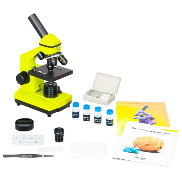 Microscop Levenhuk Rainbow 2L PLUS Biologic/ Lime photo 2