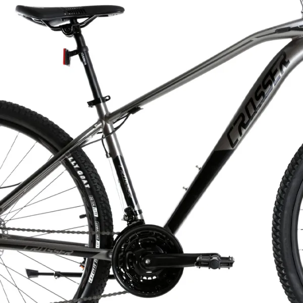 Bicicletă Crosser Jazzz 29" 17" Aluminiu/ Gray Black photo 3 Bicicletă Crosser Jazzz 29" 17" Aluminiu/ Gray Black photo 3