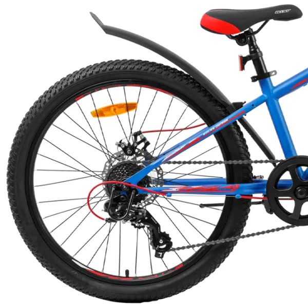 Велосипед Aist Rocky Junior 24" 13" Сталь/ Синий Красный photo 2 Велосипед Aist Rocky Junior 24" 13" Сталь/ Синий Красный photo 2