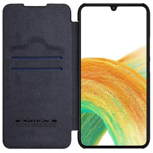 Husă pentru smartphone Samsung Galaxy A34 Nillkin/ Flip Cover/ Piele/ Black photo 4