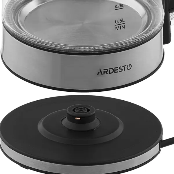 Электрочайник Ardesto EKL-F200 1.7л / Скрытый / Нержавеющая сталь photo 5