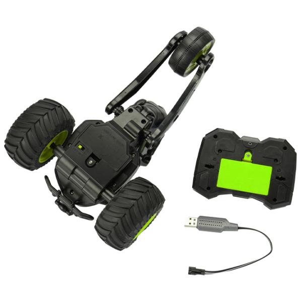 Triciclu Stunt Racing Racing X LH-C052 10 km/h / 2.4 GHz / Blue Green photo 6