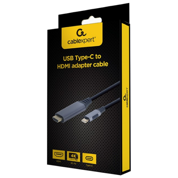 Cablu video Cablexpert HDMI + USB Type-C 1.5 m/ Black photo 3
