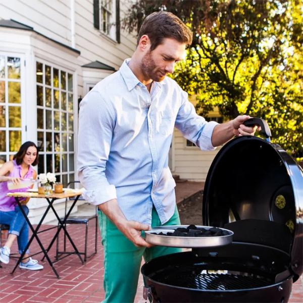 Мангал Char-Broil Kettleman 16301878 Брикеты, уголь/ Мобильный photo 10