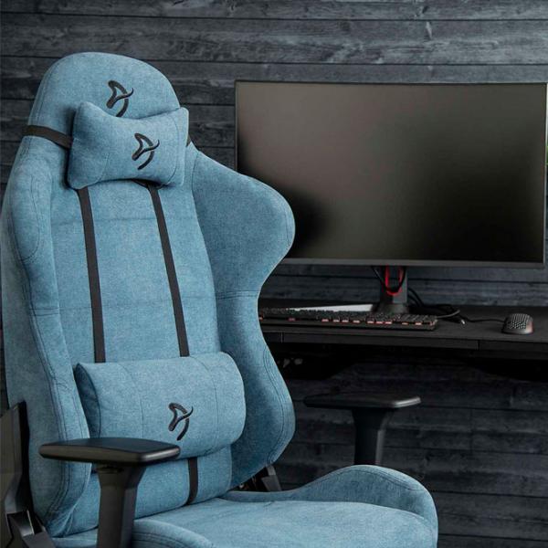 Scaun Gaming Arozzi Torretta Soft Gray Blue photo 5