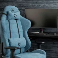 Scaun Gaming Arozzi Torretta Soft Gray Blue photo 5