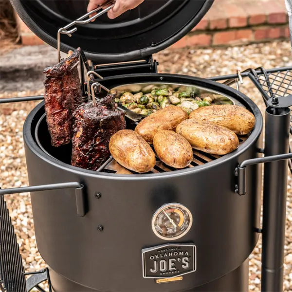 Мангал Oklahoma Joe’s Bronco Drum 19202089 Брикеты, уголь/ Мобильный photo 9