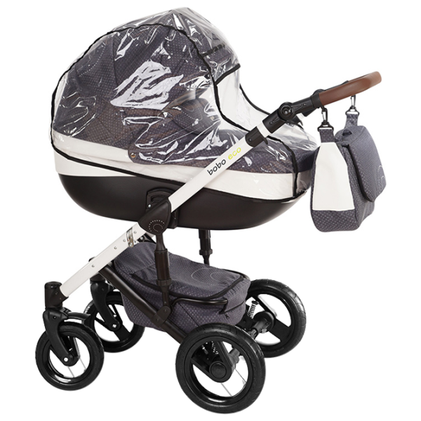 Детская коляска Verdi Bobo Eco 3 in 1 NR1/ Белый photo 2 Детская коляска Verdi Bobo Eco 3 in 1 NR1/ Белый photo 2