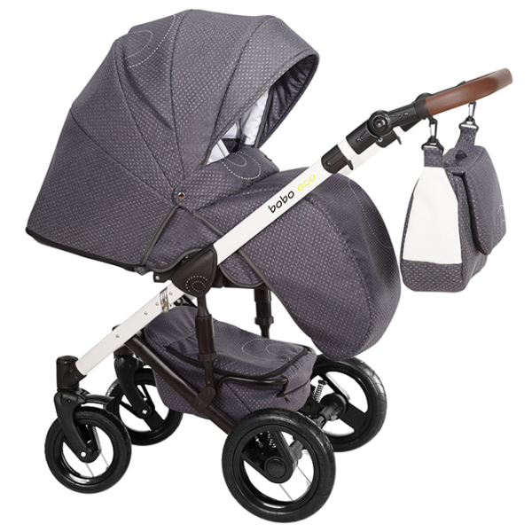 Детская коляска Verdi Bobo Eco 3 in 1 NR1/ Белый photo 4 Детская коляска Verdi Bobo Eco 3 in 1 NR1/ Белый photo 4