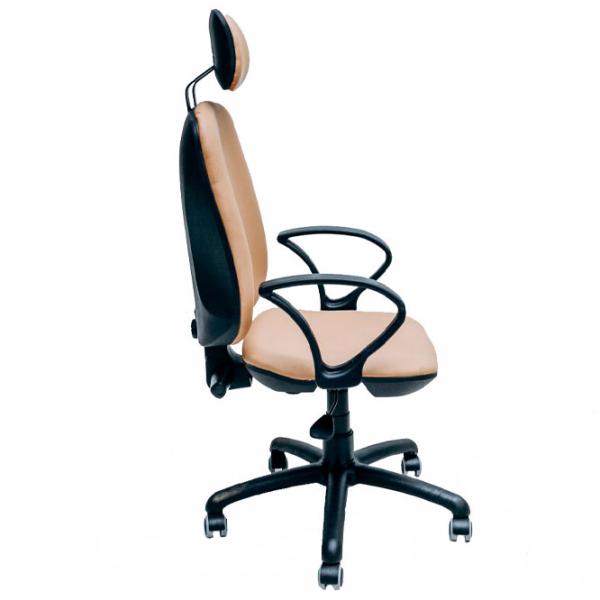 Fotoliu de birou Magnus Regbi ECO Piele/ Beige photo 3