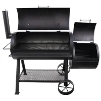 Мангал Oklahoma Joe’s Longhorn Offset Smoker 13201747-50 Дрова, уголь / Мобильный photo 4