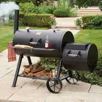 Мангал Oklahoma Joe’s Longhorn Offset Smoker 13201747-50 Дрова, уголь / Мобильный photo 8