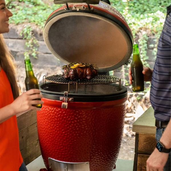 Grătar Kamado Joe Big II Stand Alone BJ24NRHC Brichete, cărbuni/ Mobil photo 15