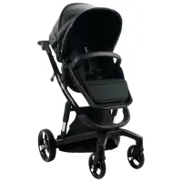 Cărucior pentru copil ibebe istop Gloss Eco 4673-001/ Black photo 4