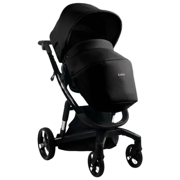 Детская коляска ibebe istop Gloss Eco 4673-003/ Черный photo 3