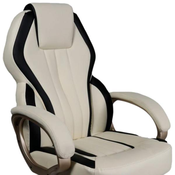 Fotoliu de birou Magnus MC 073 ECO Piele/ Beige Black photo 2