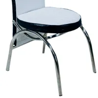 Scaun de bucătărie Magnus Merchan ECO Piele/ White Black photo 2