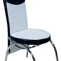 Scaun de bucătărie Magnus Merchan ECO Piele/ White Black photo 3