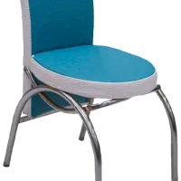 Scaun de bucătărie Magnus Merchan ECO Piele/ Blue White photo 2