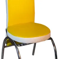 Scaun de bucătărie Magnus Merchan ECO Piele/ Yellow White photo 2