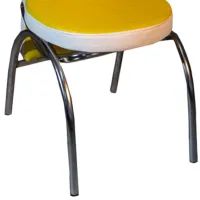 Scaun de bucătărie Magnus Merchan ECO Piele/ Yellow White photo 3