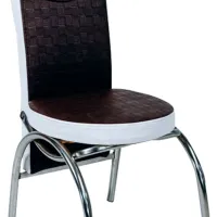Scaun de bucătărie Magnus Merchan ECO Piele/ Brown White photo 2