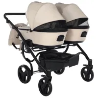 Cărucior pentru copil Junama Space DUO Eco 2809-003/ Beige photo 4
