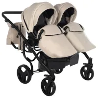 Cărucior pentru copil Junama Space DUO Eco 2809-003/ Beige photo 5