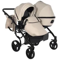 Cărucior pentru copil Junama Space DUO Eco 2809-003/ Beige photo 6