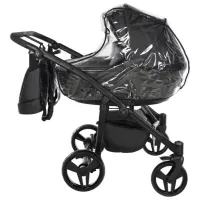 Cărucior pentru copil Junama Space DUO Eco 2809-002/ Black photo 2