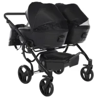 Cărucior pentru copil Junama Space DUO Eco 2809-002/ Black photo 4