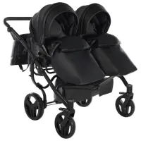 Cărucior pentru copil Junama Space DUO Eco 2809-002/ Black photo 5