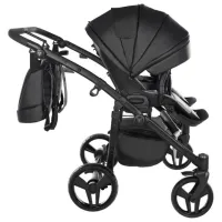 Cărucior pentru copil Junama Space DUO Eco 2809-002/ Black photo 7