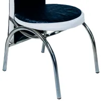 Scaun de bucătărie Magnus Merchan ECO Piele/ Black White photo 2
