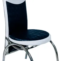 Scaun de bucătărie Magnus Merchan ECO Piele/ Black White photo 3
