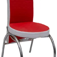 Scaun de bucătărie Magnus Merchan ECO Piele/ Red White photo 2
