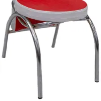 Scaun de bucătărie Magnus Merchan ECO Piele/ Red White photo 3