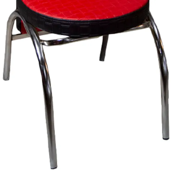 Scaun de bucătărie Magnus Merchan ECO Piele/ Red Black photo 3 Scaun de bucătărie Magnus Merchan ECO Piele/ Red Black photo 3