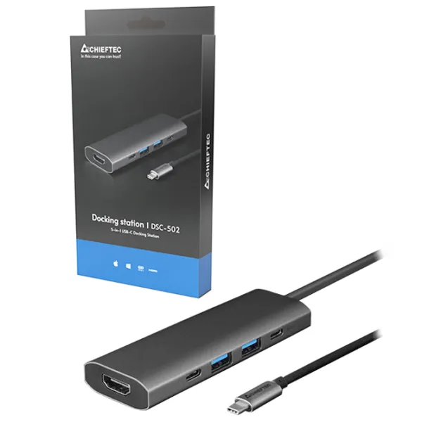 Адаптер Chieftec DSC-502 USB Type-C/ Grey photo 7