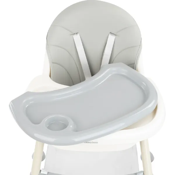 Стульчик для кормления Kikka Boo Brie 2023 (86378-005) Трансформер/ 3 года / Серый  photo 7